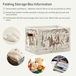 Cowboy Storage Basket Western Desert Cowboy Storage