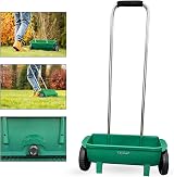 Crystals 12L Lawn & Grass Seed Spreader | Adjustable Settings, Large Wheels view 4