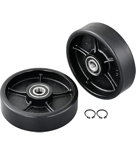 thumbnail image 2 of Dazone Pallet Jack Steer Wheels - 7x2 Pair With 20mm ID Bearings For Forklifts 2 of 5
