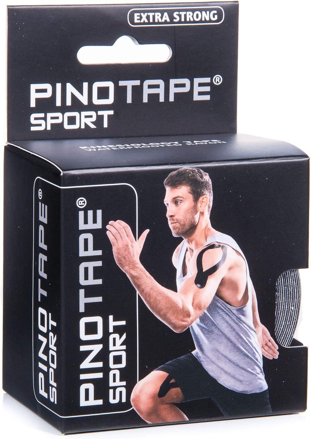 Pinotape Sport Kinesiology Tape 5 m x 5 cm Black
