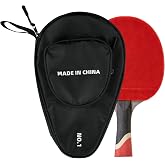 OGNWFUNK Ping Pong Paddle Cover Compatible with STIGA | Table Tennis Case for 2 Paddles &amp; 7 Balls, Large Capacity Paddle Bag with Separate Ball Pocket, Water-Resistant &amp; Shockproof