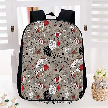 Amazon Com Kids School Backpack Flowers Birds Seasonal