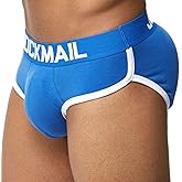 JOCKMAIL Mens Padded Boxer Brief Underwear with Hip Pad Enhancing Buttcocks Boxer Shorts