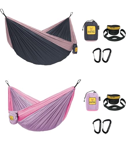 Ensemble de hamac de Camping Portable, hamac Double Simple