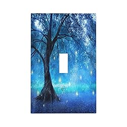 Spshian Light Switch Cover Fantasy Fairy Tree In