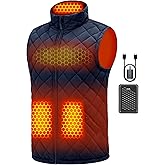 Wulcea Graphene Heated Vest For Men 7.4V Fast Charge Large Capacity Battery