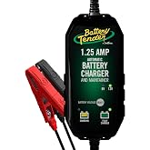 Battery Tender Plus 12V 1.25 AMP Battery Charger and Maintainer: Fully Selectable 6V or 12V Battery Charger and Maintainer for Powersports ATVs, Motorcycles, Snowmobiles, and More - 022-0211-DL-WH