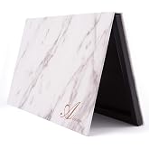 Allwon Magnetic Palette Marble Empty Makeup Palette with Mirror for Eyeshadow Lipstick Blush Powder (White)