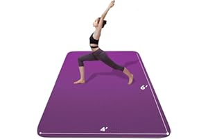 FrenzyBird Large Yoga Mat 6'x 4'（72”x 48”）—1/4" &1/3" Extra Wide Exercise Mat 183cm x 122cm Large Exercise Mat Big Home Yoga Mat Pilates Mat,Non Slip,Thick,TPE Workout Mat,for Women & Men, Yoga, Pilates, Gym and Floor Workouts Pilates,Gym and Floor Workouts