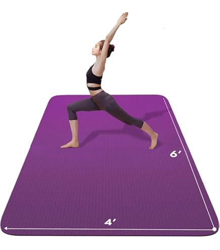 Yoga Mat Thick Pilates Mat FrenzyBird 6'x4' Large Yoga Mat U00bc - Main Image