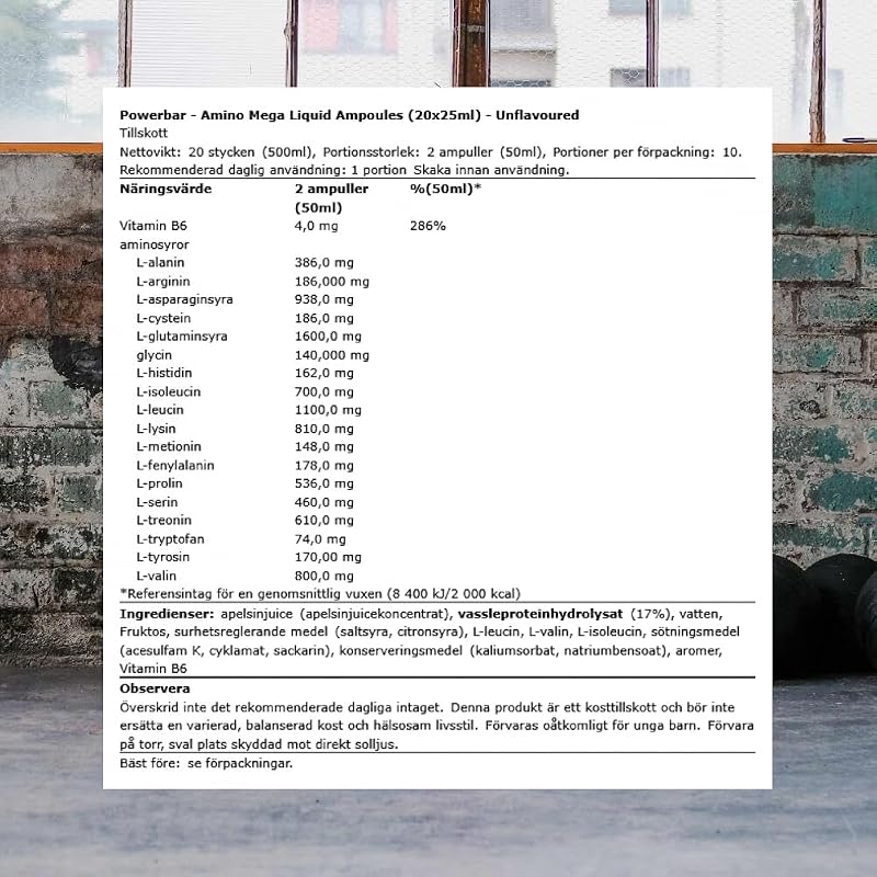 Amino Mega Ampolas Líquidas (20x25ml) sem sabor