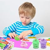 ROOKAIR 4 Pack Butter Slime Kit with Charms - Soft Non-Sticky DIY Party Gift view 6