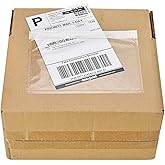 9527 Product 7.5" x 5.5" Clear Adhesive Top Loading Packing List, Clear Packing List Pouches, Shipping Label Envelopes (50 Pack)