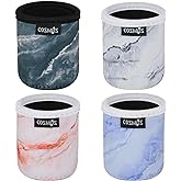 Cosmos 4 Pcs Soft Neoprene 7.5 Fl Oz Mini Can Sleeves Insulators Can Cooler Sleek Can Drink Covers Neoprene Can Sleeve Holder Beverage Insulator Cover for Energy Drink & Beer Cans