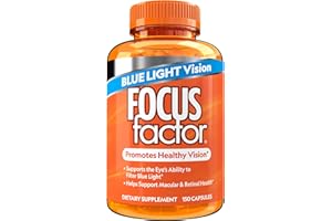 Focus Factor Blue Light Formula (150 Count) - Eye Vitamins with Blue Light Filtration Support - Lutein and Zeaxanthin Supplement with Vitamin C, Vitamin E, Lutemax 2020® - Promote Eye Health