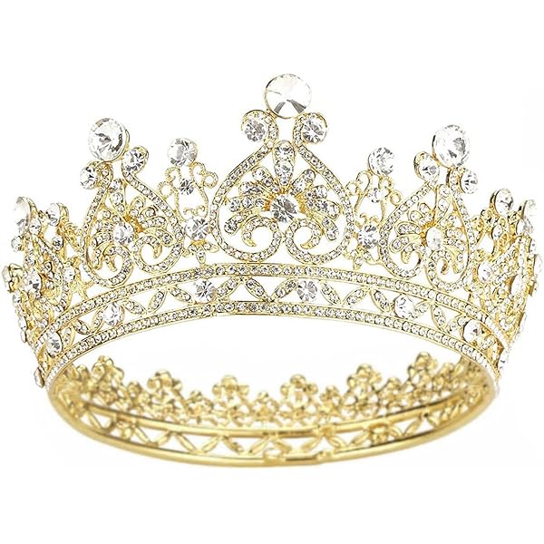 Amazon.com: AOPRIE Victoria 1870s Gold Tiara and Crowns for