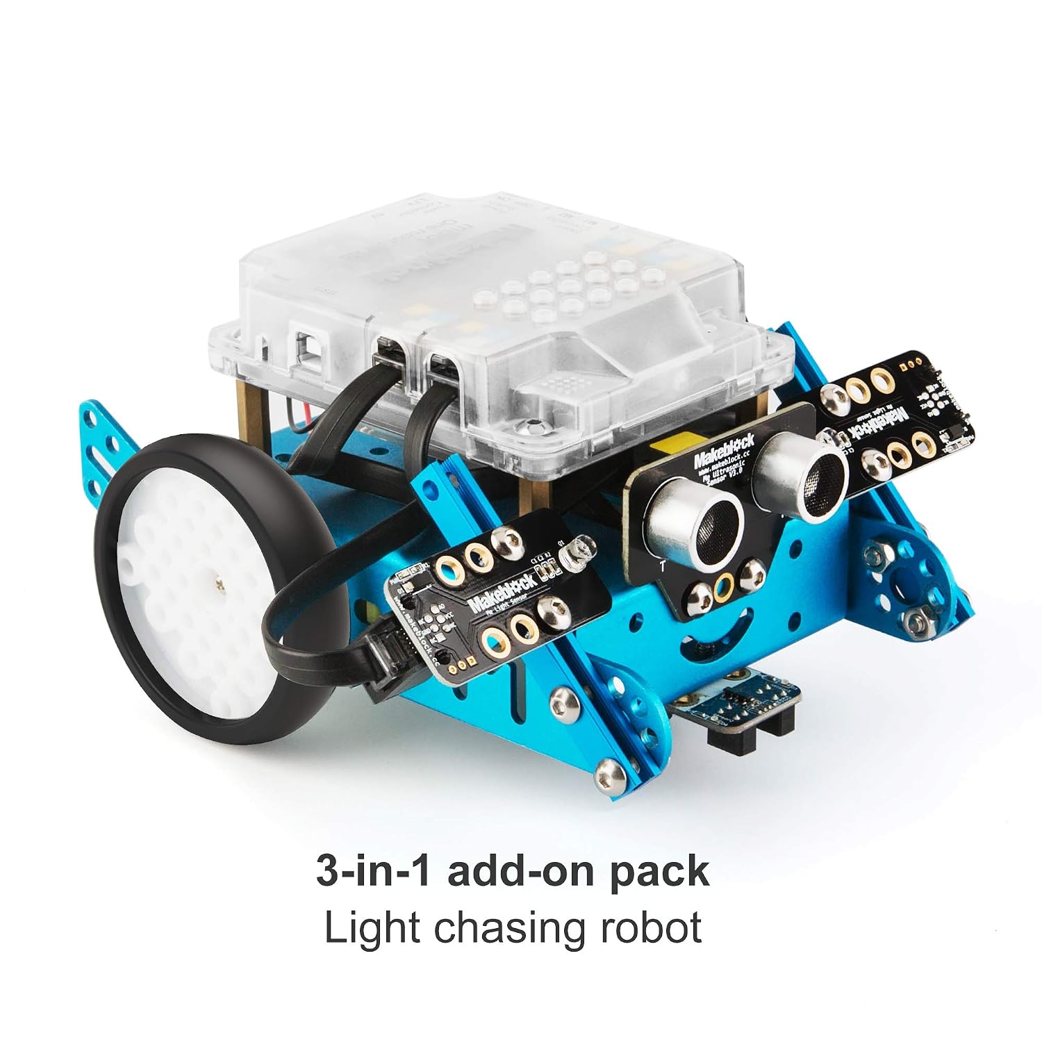 Makeblock mBot Add-on Pack Interactive Light & Sound, Robot 3-in-1 Add-on Pack (mBot Excluded), Blue, Light & Sound Add-on - Image 3