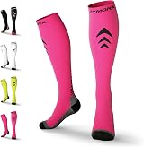 Rymora Compression Socks Women Men Pink Small UK 3-6.5 EU 35-39 Cushioned