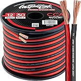 Install Link 12 AWG Gauge Speaker Wire Cable (30 Feet) Stereo, Car or Home Theater, CCA