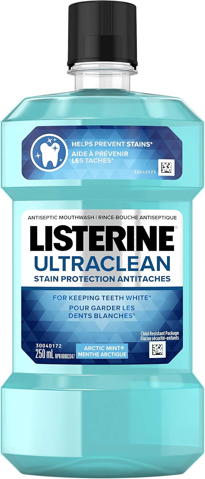 Listerine Ultraclean AntiStain Arctic Mint Antiseptic Mouthwash with
