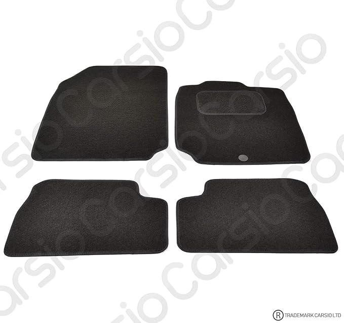 Carsio Tailored Black Carpet Car Mats for Nissan Micra 20082010 4