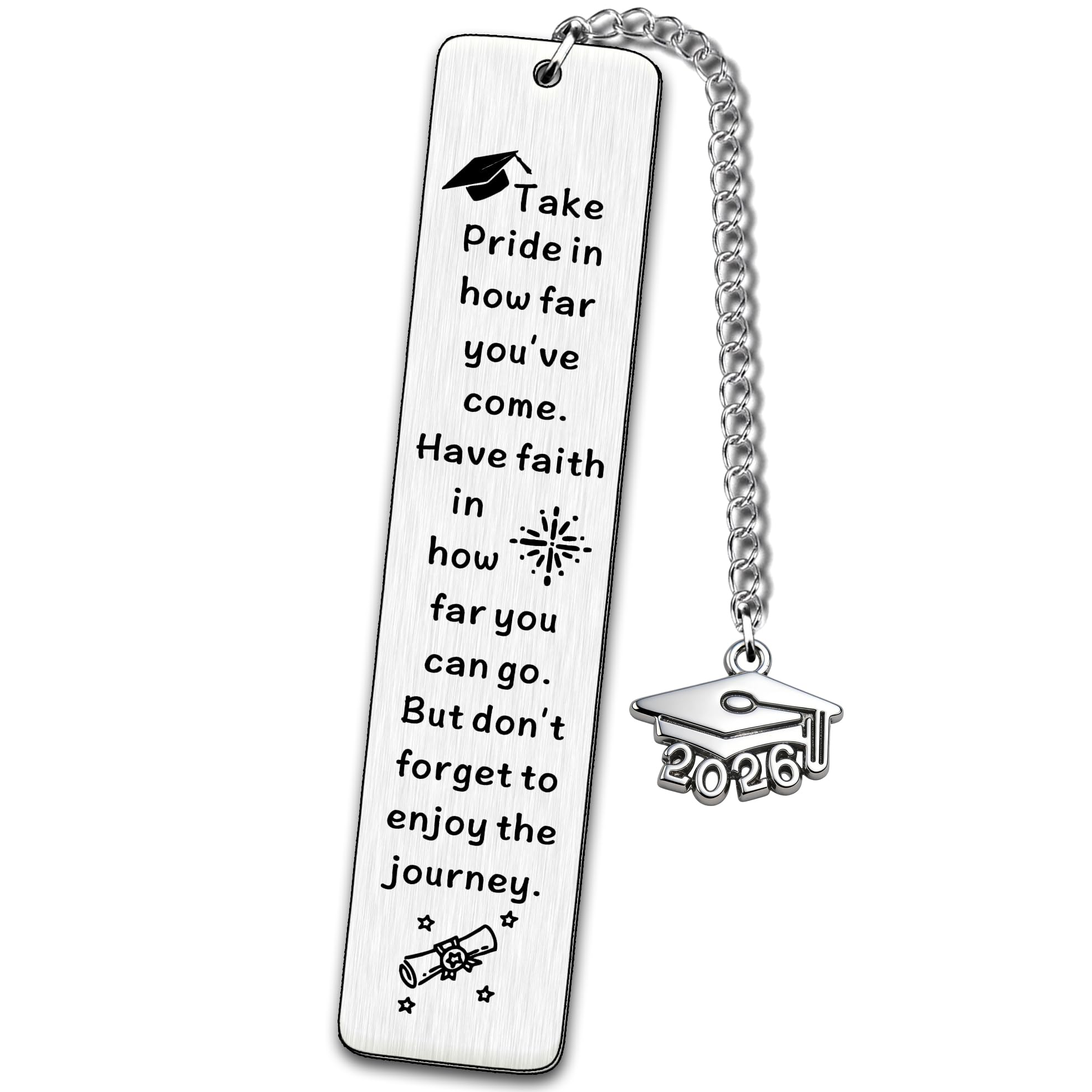 JMIMO 2026 Graduation Gifts for Her Him Inspirational Gift Bookmark for Women Men Her Him Sister Daughter Son Girlfriend Boyfriend Encouragement Bookmarks Book Lover Gifts