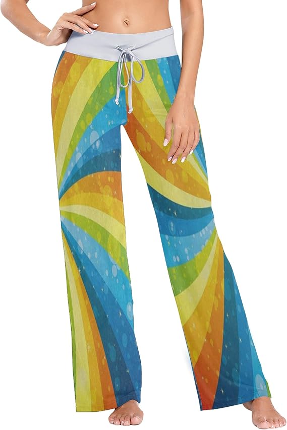 rainbow pants womens