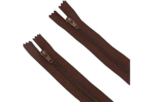 Seeking ROAM Standard Zippers, Nylon Coil, 2 Pieces (Brown, 16" Inch)