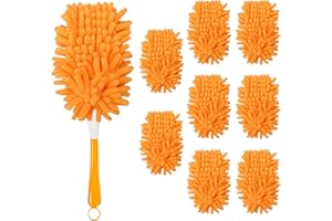 NXPPYY 8 Pack Reusable Duster Refill Compatible with Swiffer Hand Duster, 360 Heavy Duty Duster Refills for Cleaning, Office, Ceiling Fan (Handle is Not Included)