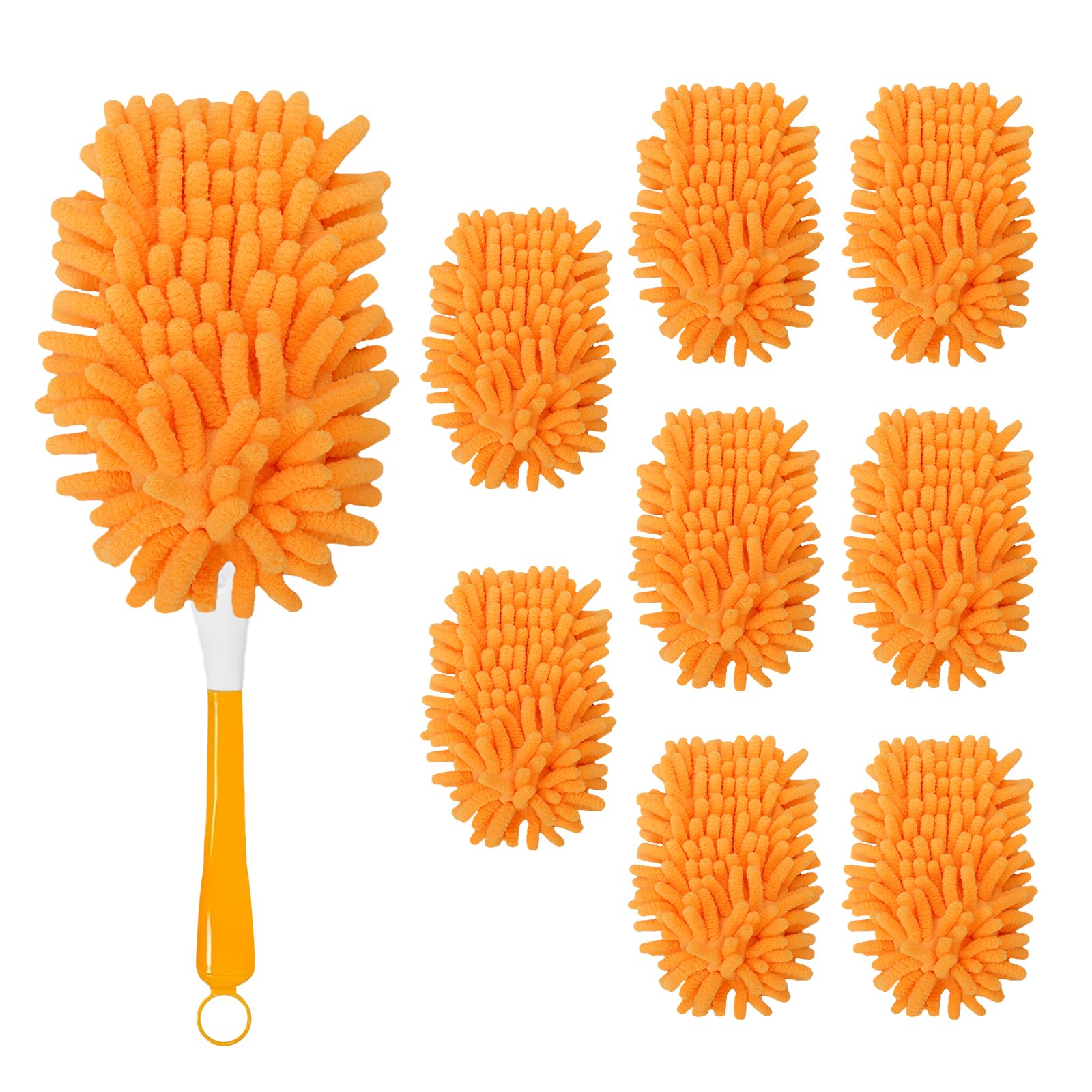 Photo 1 of 8 Pack Reusable Duster Refill Compatible with Swiffer Hand Duster, 360 Heavy Duty Duster Refills for Cleaning, Office, Ceiling Fan (Handle is Not Included)