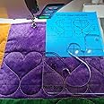 YICBOR Heart Border Template for Quilting Fits Inside FMQ Grip 5