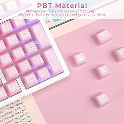GMKWTL XVX Translucent Pink Double Shot PBT SA