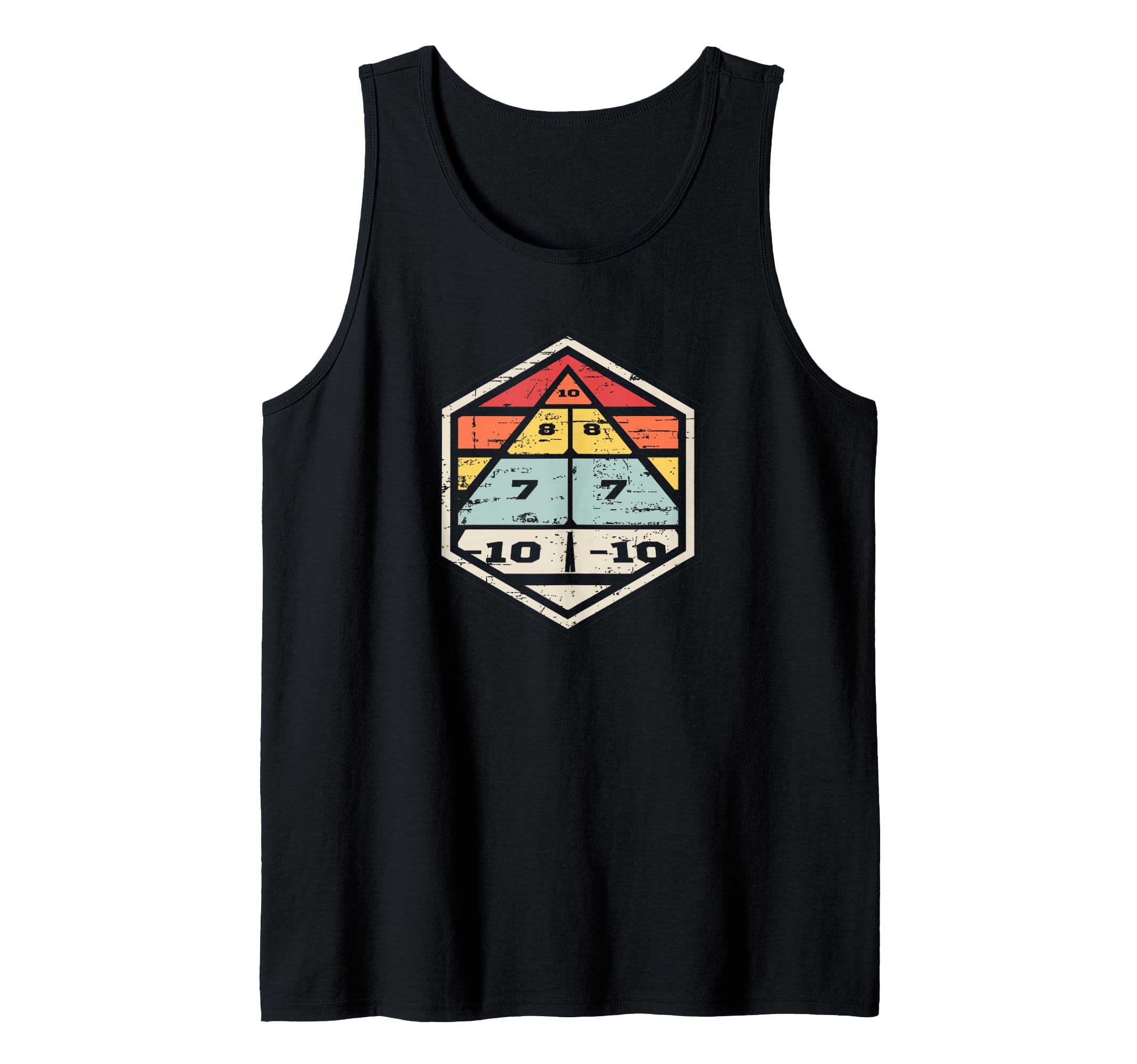 Retro badge shuffleboard board Tank Top