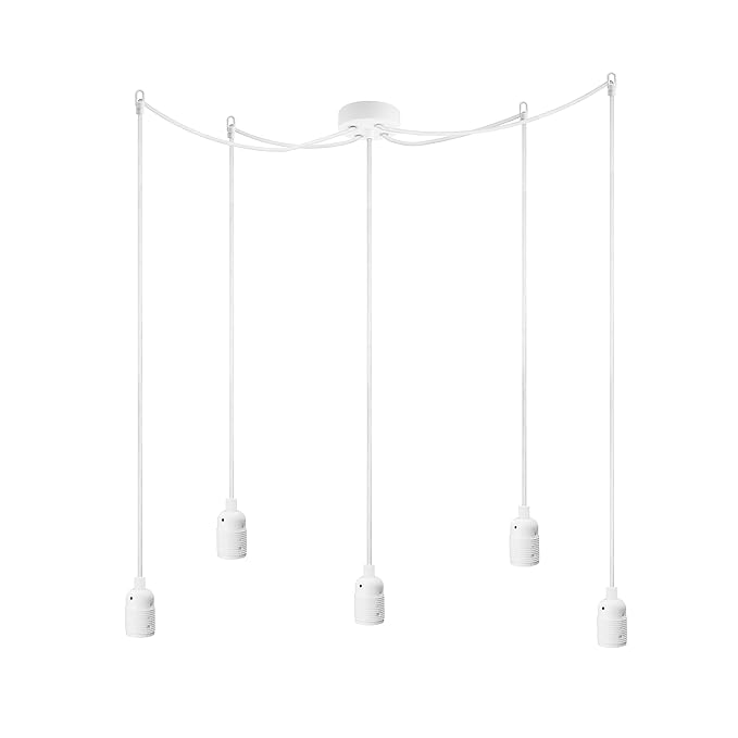 Bulb Attack Deckenleuchten Metall E27, 60 W, weiß 158,5 x 3,3 x 158,5 cm