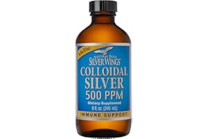 Natural Path Silver Wings Colloidal Silver 500ppm (2,500mcg) Immune Support Supplement 8 fl. oz.