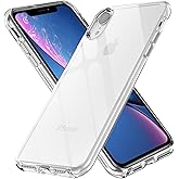 TENOC Phone Case Compatible with iPhone XR, Clear Case Shockproof Protective Bumper Slim Cover for 6.1 Inch