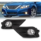 WEZEMLIGHT Fog Lights Assembly Replacement For 2016 2017 2018 Nissan Altima Fog Light Replacement with 12V 55W H11 Bulbs Wiring Harness and Switch