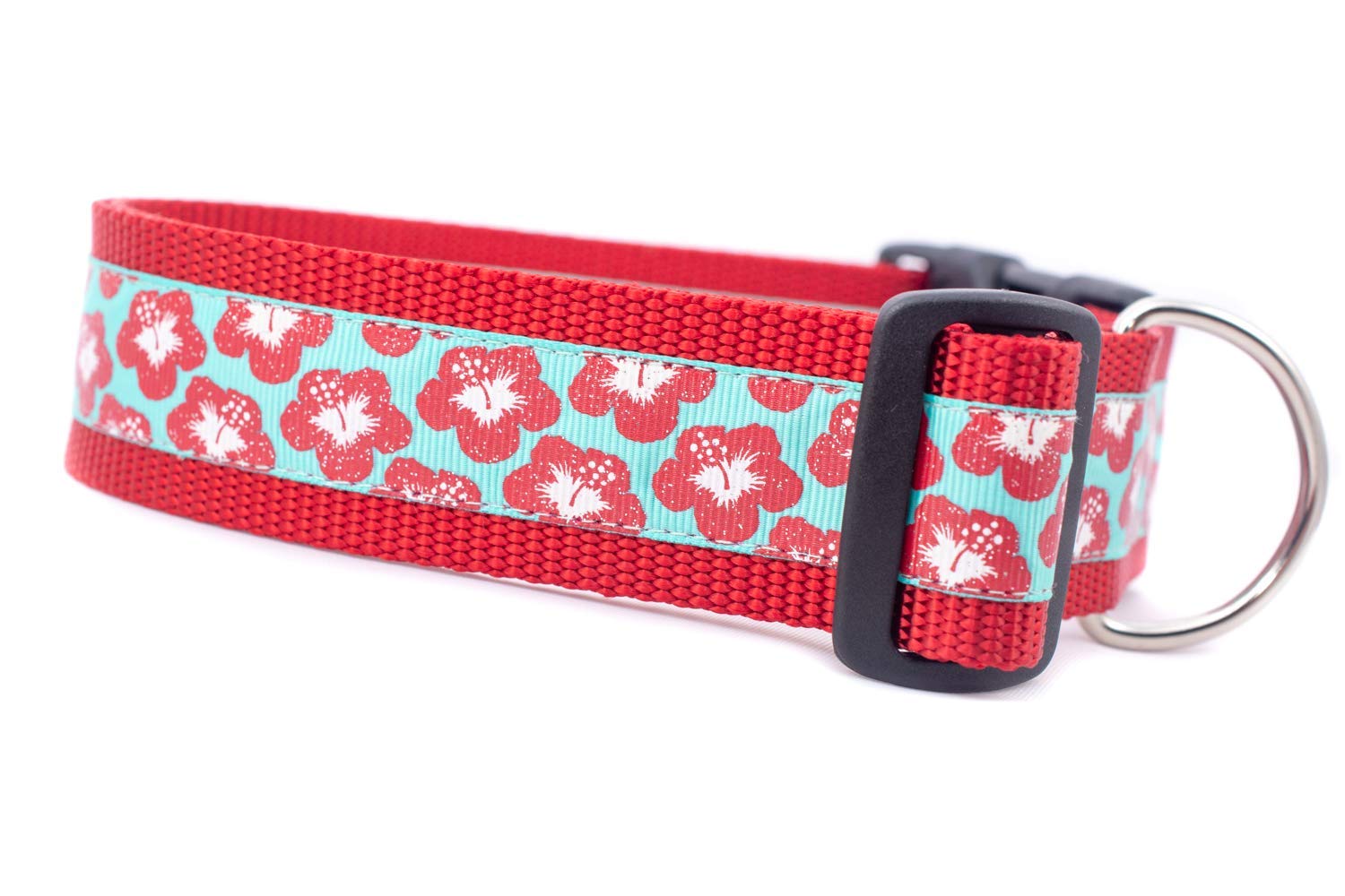 hibiscus dog collar