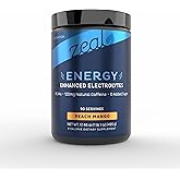 Zeal Naturals Pre-Workout Electrolyte + Energy Powder Drink Mix (90 Servings | Peach Mango)
