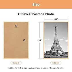upsimples 16x24 Picture Frame Natural 3