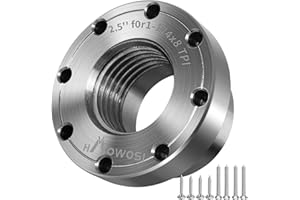 HAOWOSI Wood Lathe Steel Faceplate 2.5",Faceplate for Wood Lathe,Lathe Face Plate Fit for 1-1/4" x 8TPI Spindle