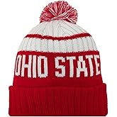 Hoiboo Beanie Knit Hat with Pom Winter Cuffed Cap Sport Fans Gift for Men Women