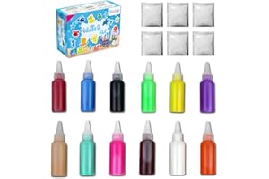 Coniuty Magic Water Elf Toy Powder Refill 6 Packs + 12 Bottles Aqua Fairy Water Color Gel Kit