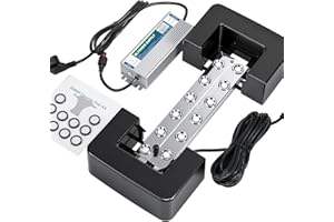 Mxmoonant Mist Maker 12 Head Ultrasonic Mister Pond Fogger 8400ml/H Humidifier w/400W Power Supply, Float, Replacement Discs for Water Fountain, Mushroom Plant Humidity, Halloween Decoration 110V