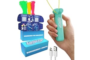 ZipString Original - As Seen on Shark Tank - Classic Rope Launcher Toy, Perfect for Kids & Adults - Fly a String Loop in The Air for Endless Tricks & Fun, Wonderment Awaits, Aesthetic Aqua