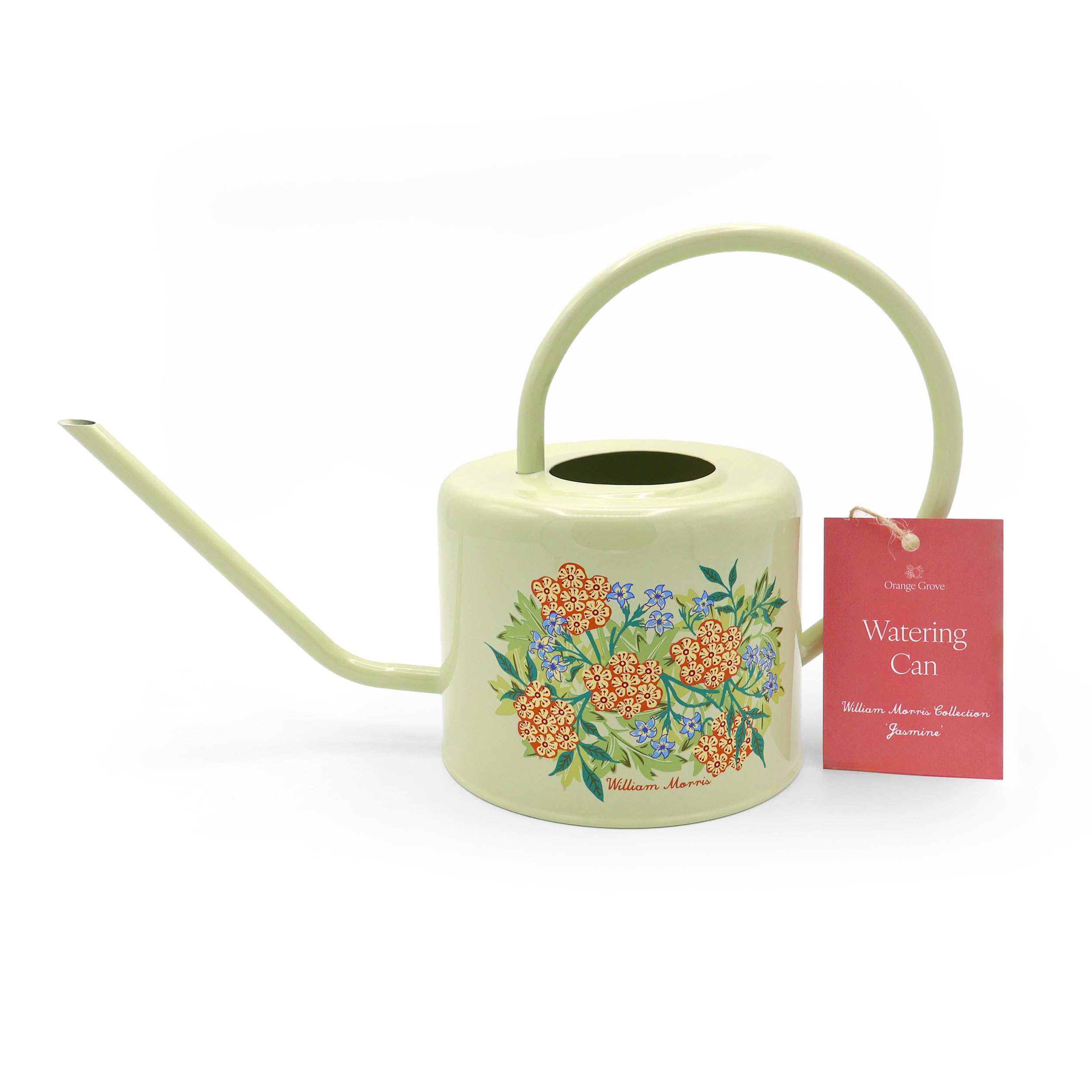 Watering Can – William Morris Jasmine Design, Green