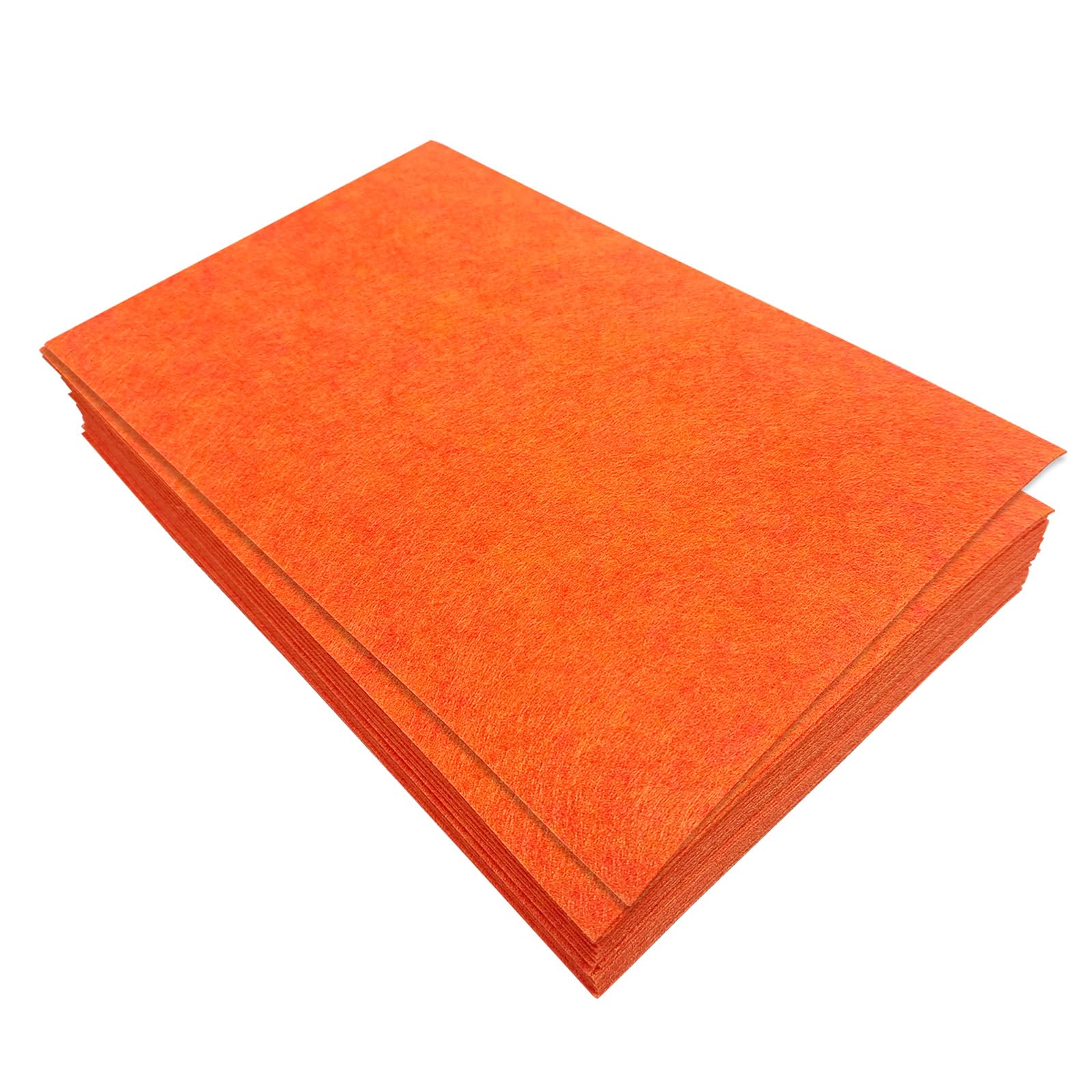 Jtnohx Stiff Felt Sheets, 32 Pcs Felt Fabric for Crafts, 17.78×28.7cm Colour Fabric Square for Art and Craft DIY Supplies (red Orange) — image 1