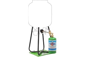 Flame King Refillable 1LB Empty Propane Cylinder Tank with Refill Kit and CGA600 Connection - Reusable, Safe and Legal Refill Option, DOT Compliant
