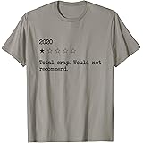 2020 Review One Star Rating - Total Crap Not Would Recommend T-Shirt