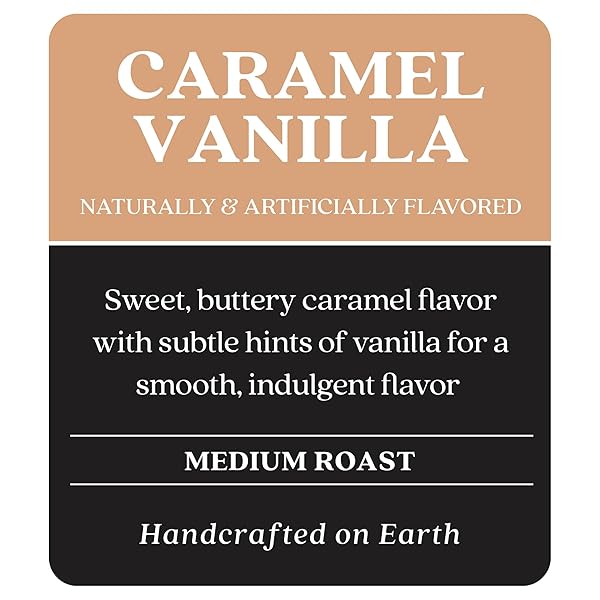 COPPER MOON MEDIUM ROAST GROUND COFFEE, CARAMEL VANILLA BLEND, 12 OUNCE BAG